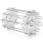 BBQスチールメタルロースターロティサリーニードルケージオーブンケバブメーカーグリル